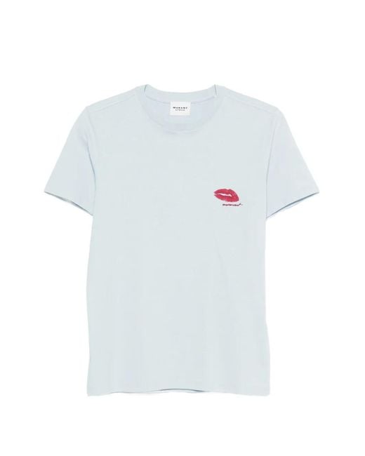 Isabel Marant White Zewel Cotton T-Shirt