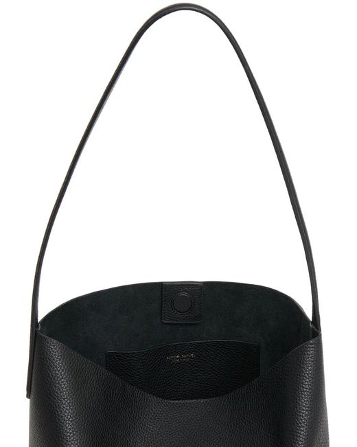 Mansur Gavriel Black Everyday Cabas Pebbled Tote Bag