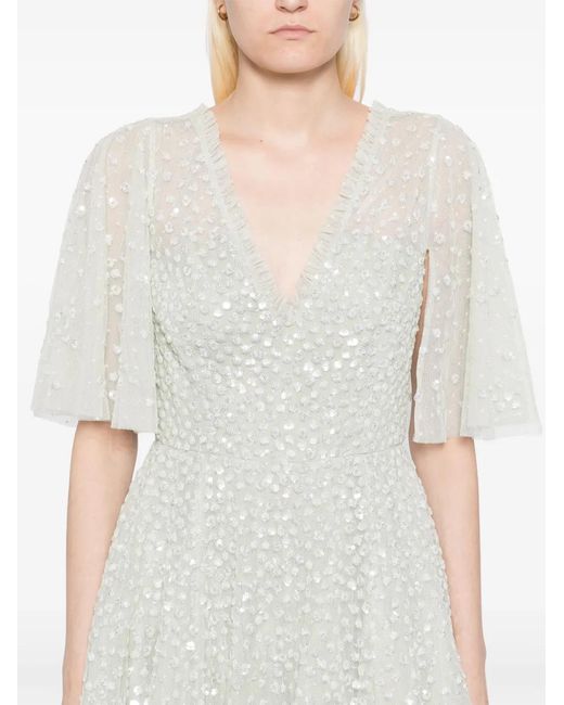 Needle & Thread White Leila Dress