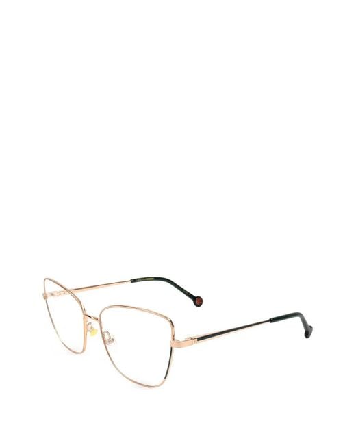 Carolina Herrera White Geometric-Frame Glasses