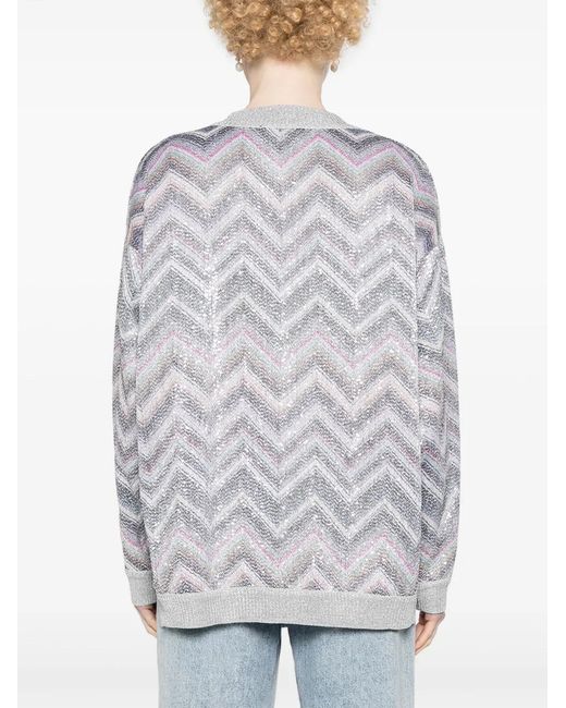 Missoni Trui Verfraaid Met Pailletten in het Gray