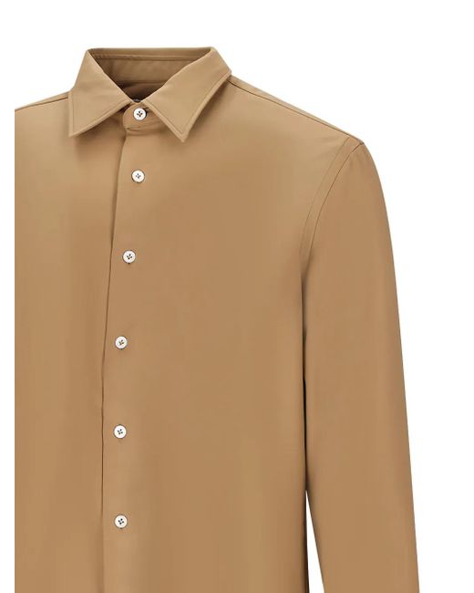 Lardini Brown Buttoned Shirt for men