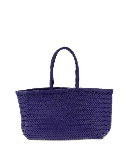 Dragon Diffusion Blue Große Bamboo Triple Jump Schultertasche mit Zickzackmuster
