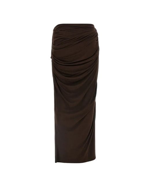 Entire studios Black Drape Maxi Skirt