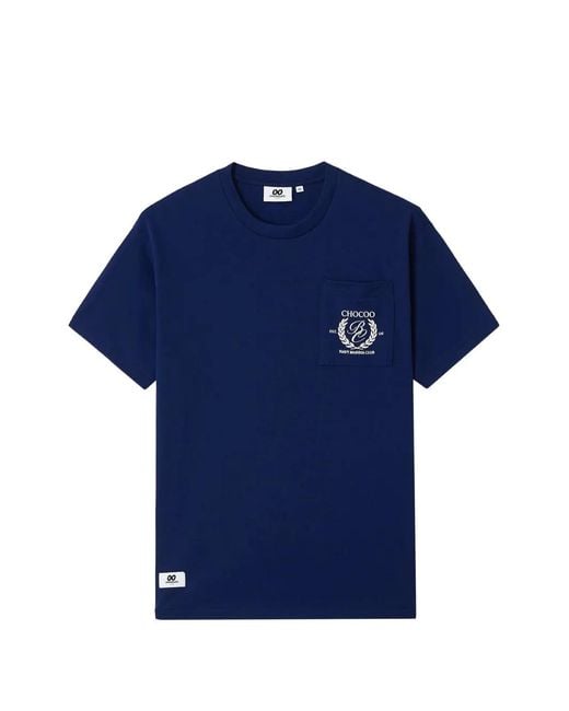 Chocoolate Blue T-Shirt À Poche Poitrine for men