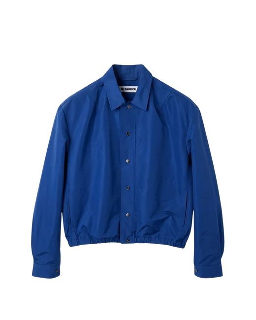 Jil Sander Blue Point-Collar Jacket for men