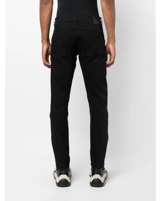 Alexander McQueen Halbhohe Skinny-Jeans in Black für Herren