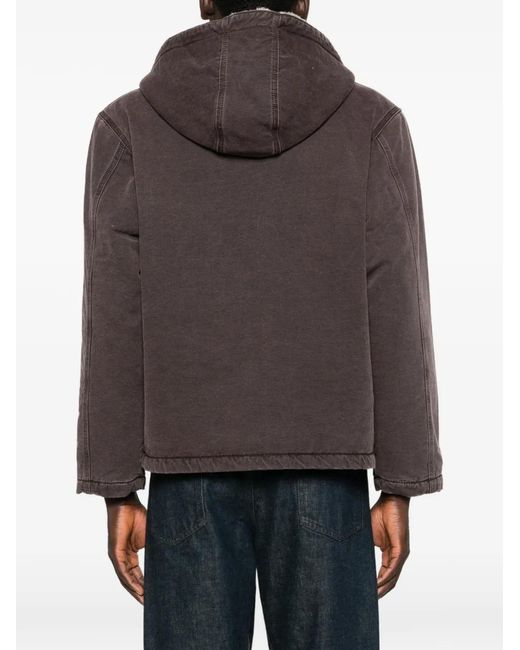 Carhartt Brown Mitch Zipped Hooded Jacket for men