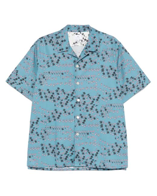 Paul Smith Blue S/S Shirt for men