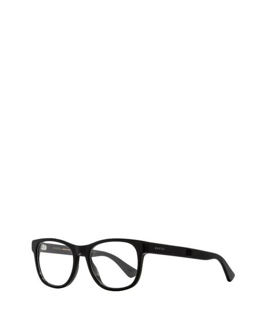 Gucci Black Square-Frame Glasses for men