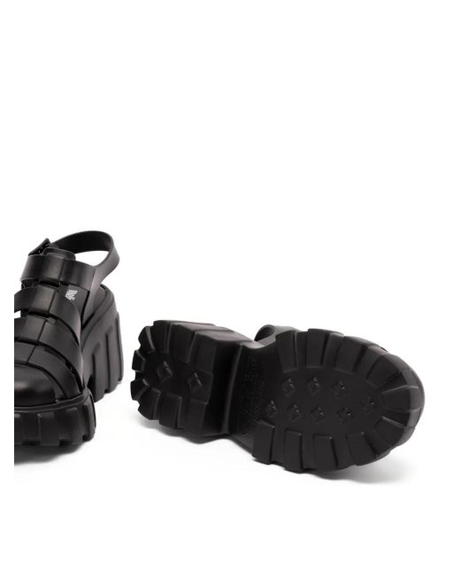 Melissa Black Buckled Sandals