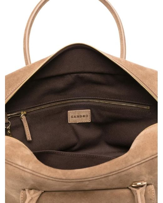 Sandro Brown Ezmeh Suede Bag