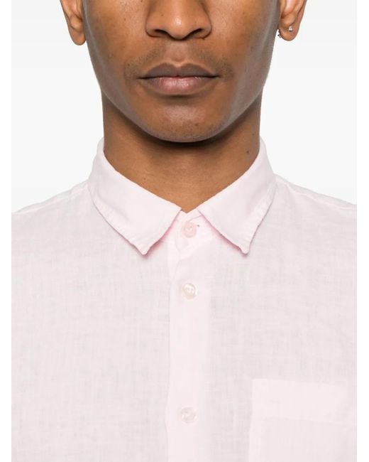 Vilebrequin Pink Linen Shirt for men