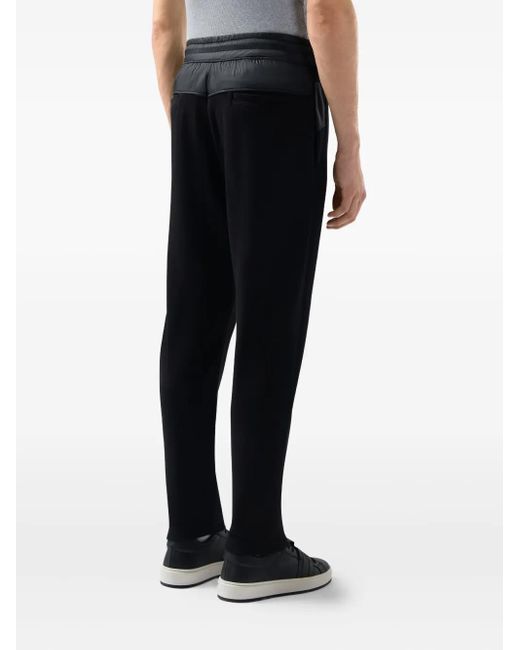 Gcds Black Drawstring Panelled Pants for men