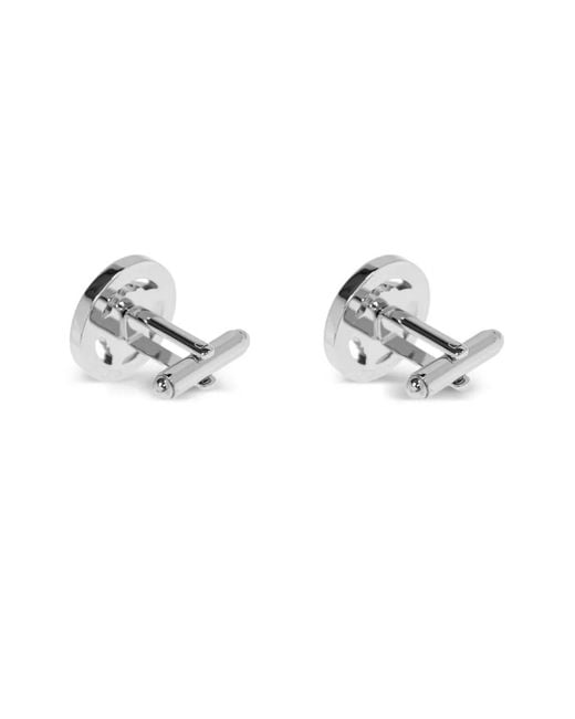 Versace Metallic Medusa Head Round-Shape Cufflinks for men