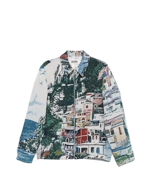 Drykorn Green Jottar Jacquard Jacket for men