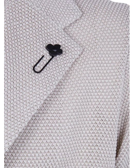Lardini Gray Texture Blazer for men