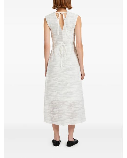 Proenza Schouler White Laura Textured Sleeveless Midi Dress