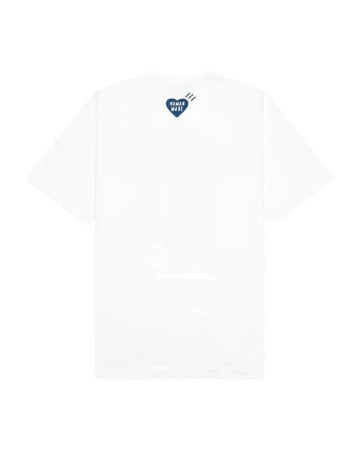 Human Made White Duck-Print T-Shirt for men