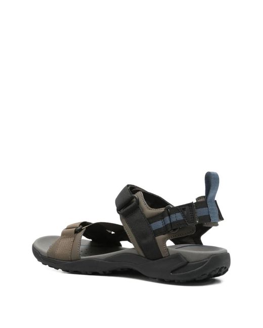 Geox Black Terreno Grip Strap Sandals for men