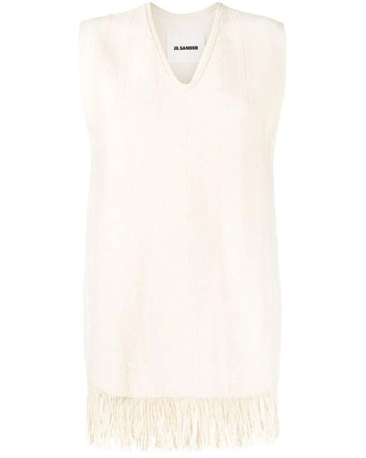 Jil Sander White Top Beige