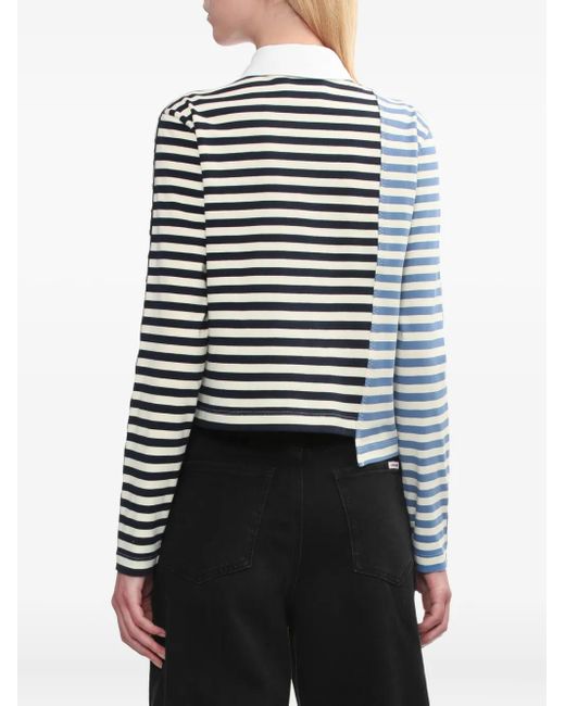 3.1 Phillip Lim ストライプパネル ブルートップ Blue
