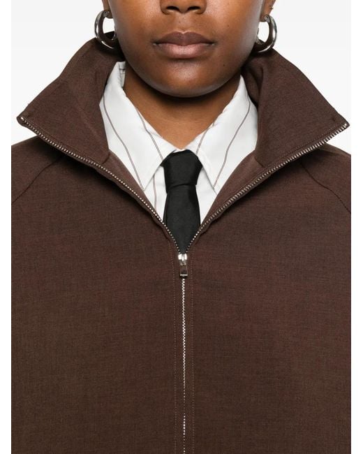 Frankie Shop Jack Met Elastische Manchetten En Rits in het Brown