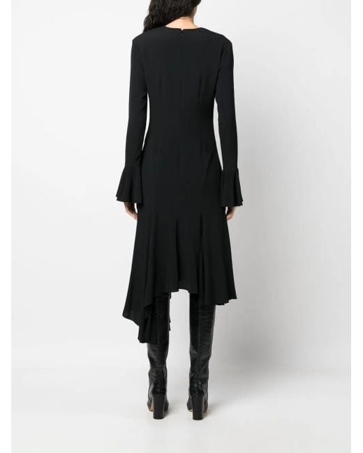 Blumarine アイレット アシンメトリードレス Black