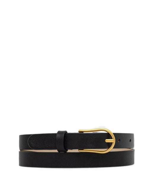 Gianni Chiarini White Leather Pin-Buckle Belt