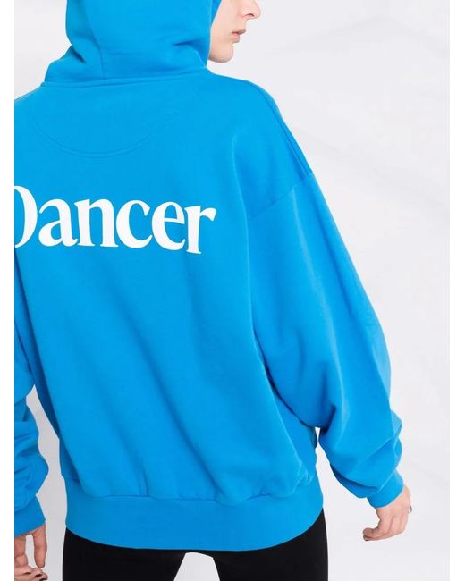 7 DAYS ACTIVE Blue Slogan-Print Hoodie