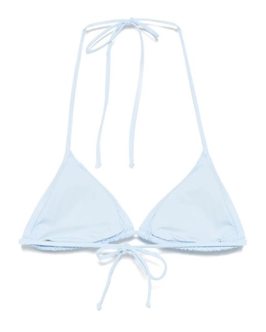 Mc2 Saint Barth Blue Triangle-Cup Bikini Top