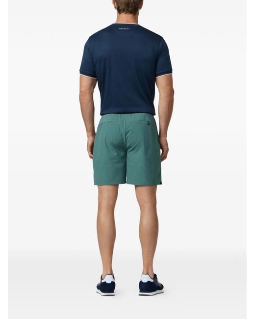 Hackett Green Hs Diamond-Badge Track Shorts for men
