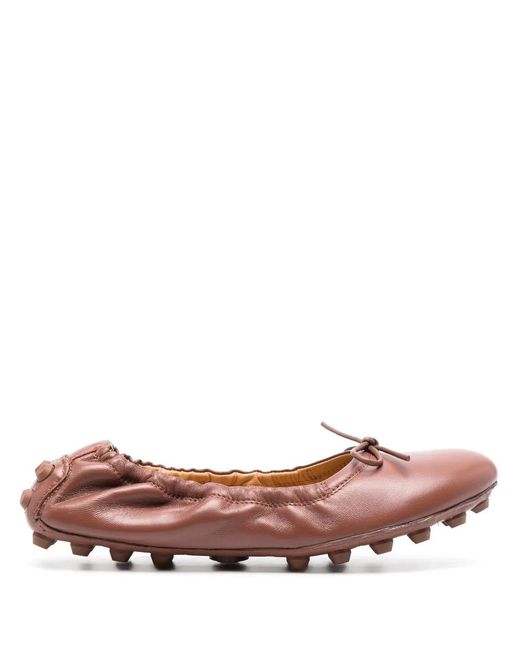 Tod's Pink Gommino Ballerina Shoes
