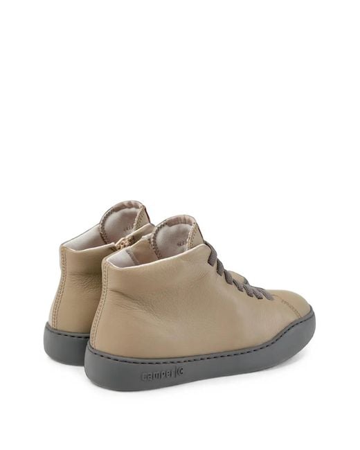 Camper White Peu Touring Leather Sneakers