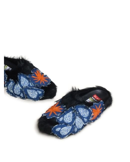 Marni Blue Mules Fussbett for men