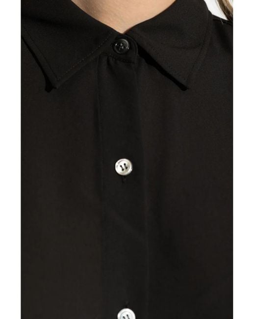 Camicia Con Colletto Button-Down di Theory in Black