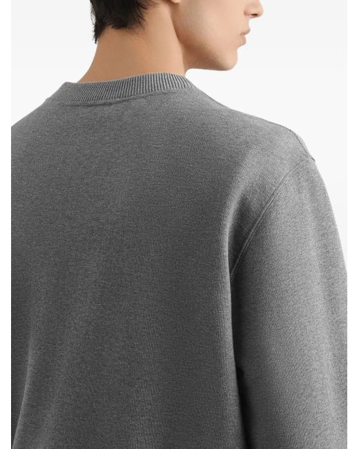 Dolce & Gabbana Sweater Met Logopatch in het Gray voor heren