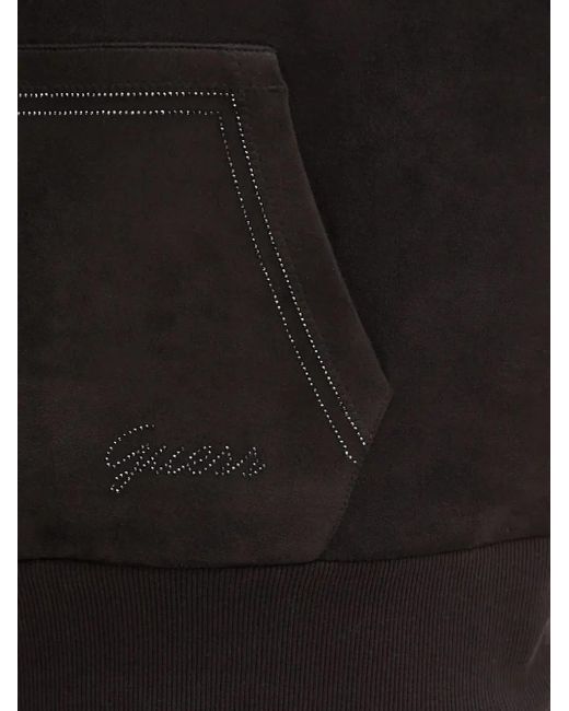 Guess Black Pocket Logo Hoodie