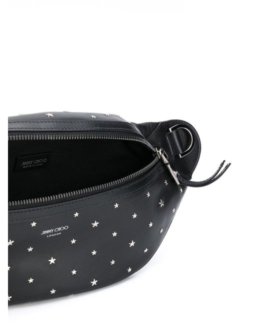 Star leather belt bag