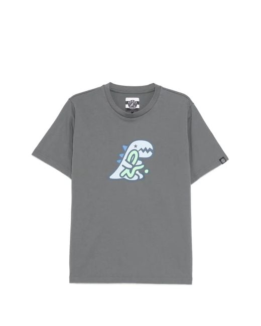 SPORT b. by agnès b. Gray Hugging Dino T-Shirt for men