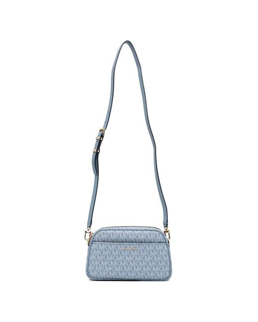 Michael Kors Blue Small Jet Set Crossbody Bag