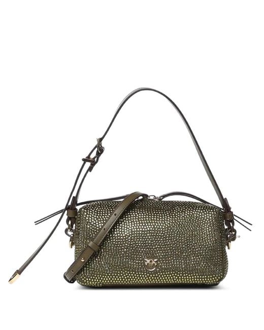Pinko Metallic Rhinestone-Embellished Shoulder Bag