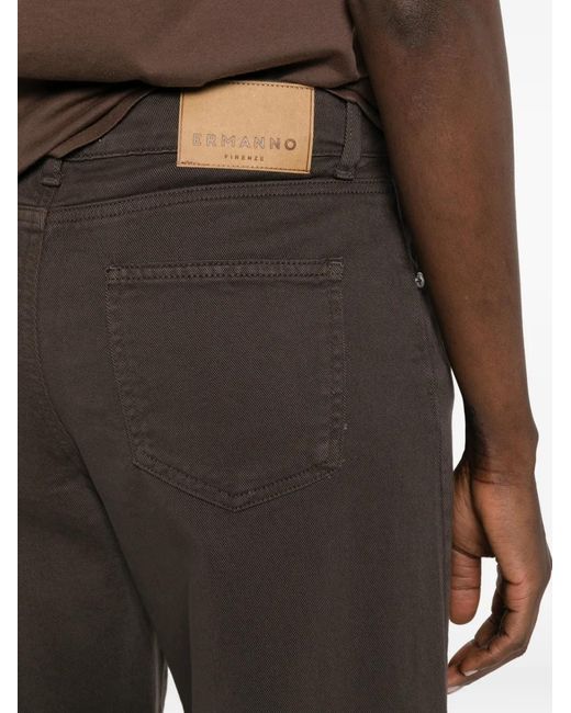 ERMANNO FIRENZE Brown Wide-Leg Jeans