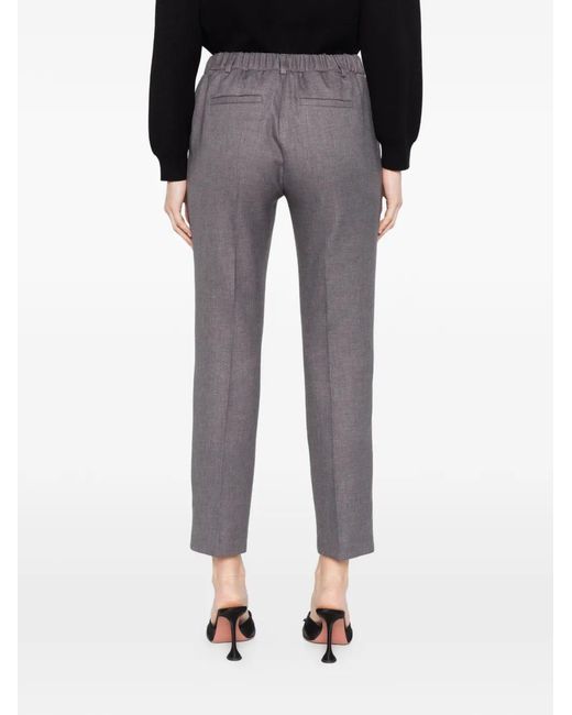 MAISON 123 Black Felix Side-Pockets Trousers