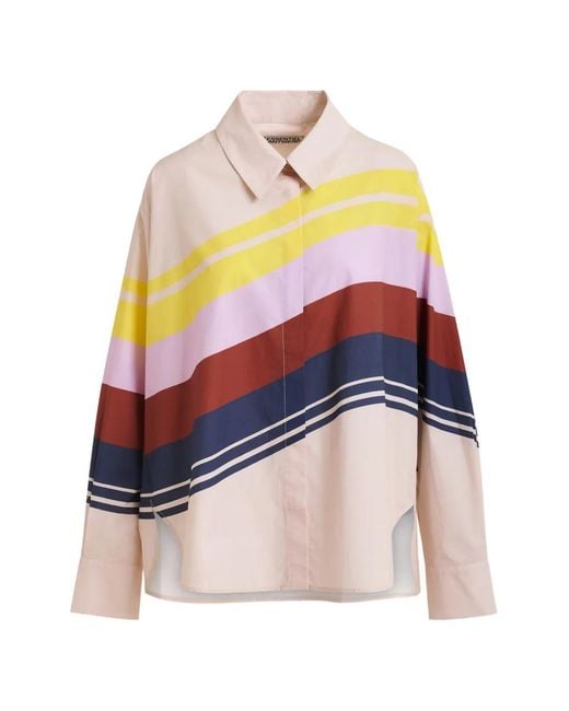 Essentiel Antwerp Natural Joppy Stripe-Print Shirt
