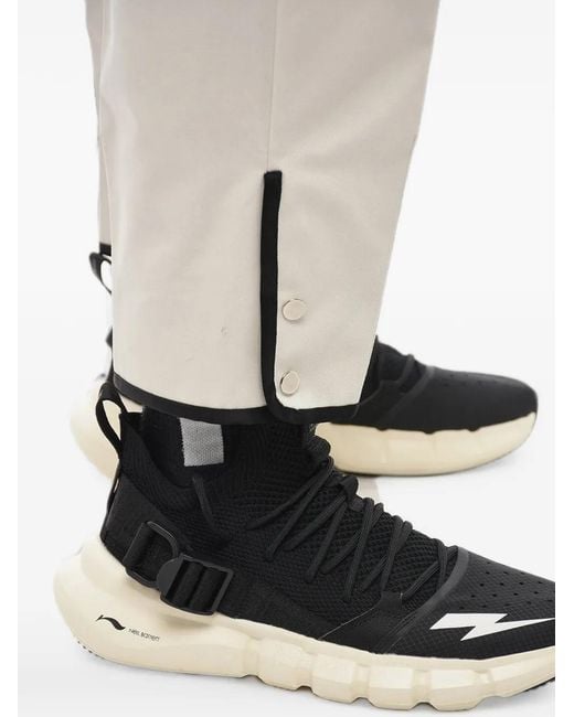 Neil Barrett Natural Tom Contrast-Waistband Cropped Trousers for men