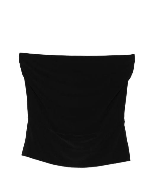 Norma Kamali Black Strapless Top