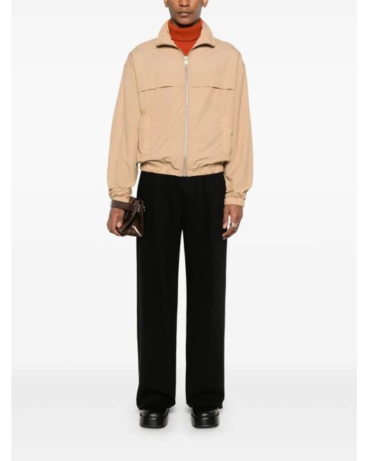 AMI Natural Logo-Print Windbreaker for men