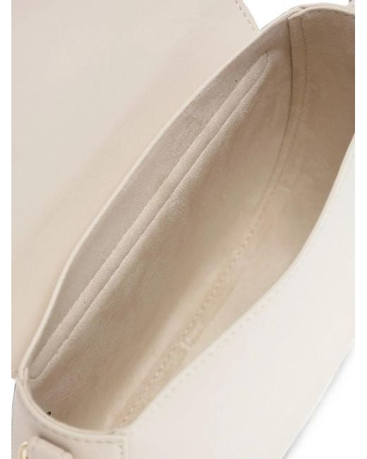 Moschino Natural Love Logo-Plaque Saddle Bag
