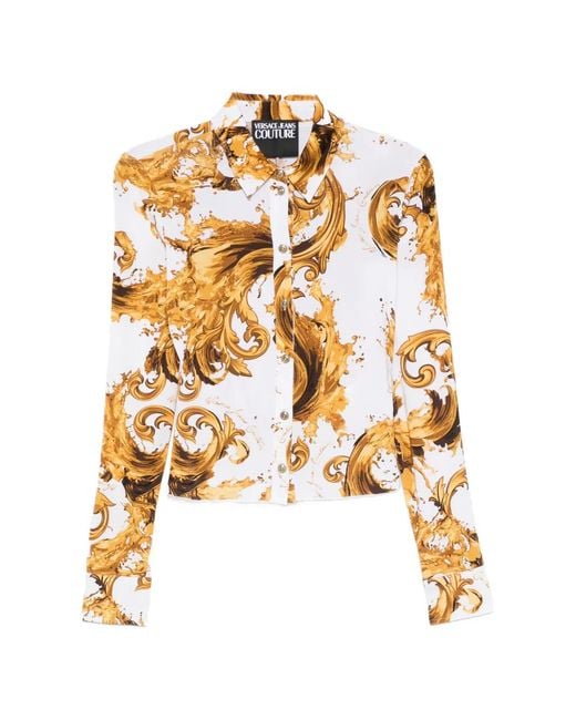 Versace Jeans Couture Metallic Barocco-Print Shirt